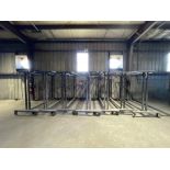Lot of 7: Heavy Duty Powder Coating Cart Part Hangers 96” X 45” X 80”