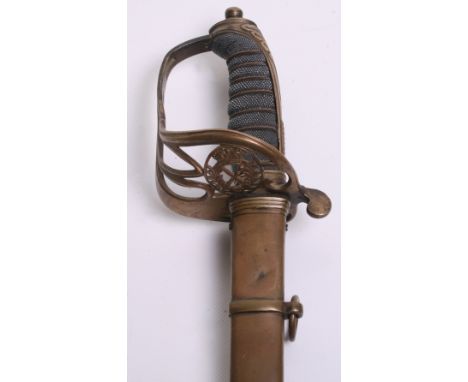 Scarce Victorian 1822 Indian General and Staff Officer's Pattern Levee Sword, slender blade 32.5" by Watson and Co. Bombay, e