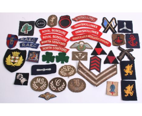 Selection of British Cloth Insignia including 2x embroidered 3rd Infantry division formation signs, Control Commission German