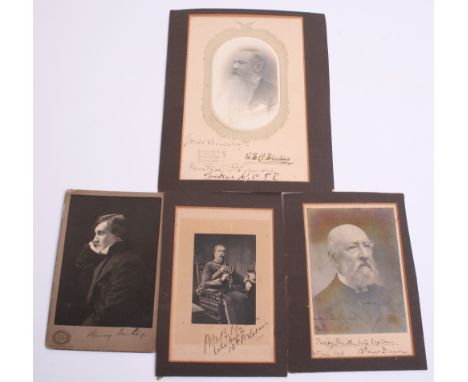 Three Victorian Cabinet Photographs of Captain Percy Shawe Smith 13th Light Dragoons who was the last surviving officer who r