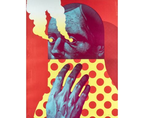 Michael Reeder (American), 'Last Gasp (Red)', 2019, lithograph in colours on 300g BFK Rives paper, signed and numbered from a