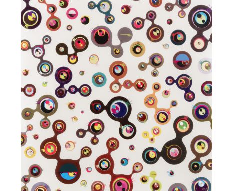 Takashi Murakami (Japanese 1962-), 'Jellyfish Eyes - White 5', 2006, offset lithograph in colours on paper, signed, dated and