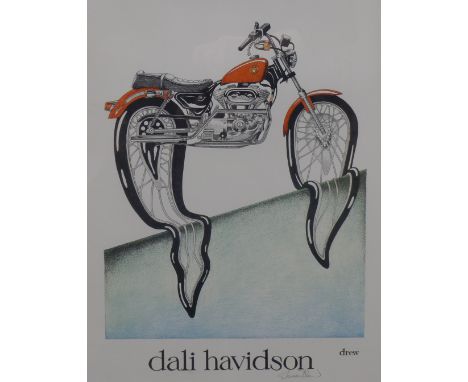 Dali Havidson, print, signed, framed and glazed. 35 x 43 cm.