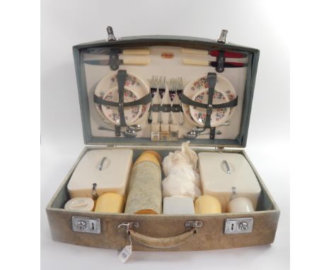 A Sirram cased picnic set, four place setting.