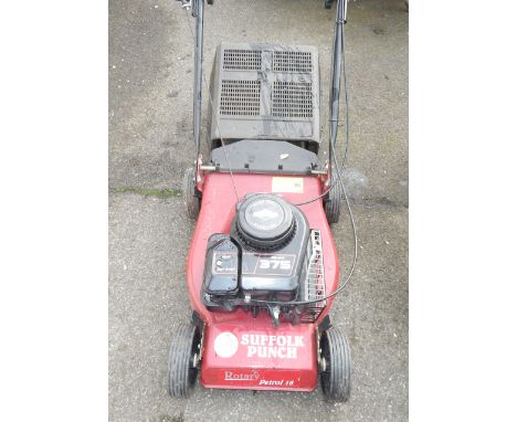 A Suffolk Punch rotatory mower, with Briggs & Stratton Sprint 375 engine.
