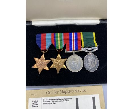 Set of Four Boxed WWII Army Medals
Great Condition