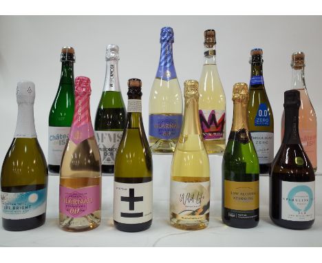 12 BOTTLES LOW ALCOHOL AND ALCOHOL FREE SPARKLING WINE AND TEAYellow Tail Pure Bright Brut NV; Gonzalez Byass Vilarnau Organi