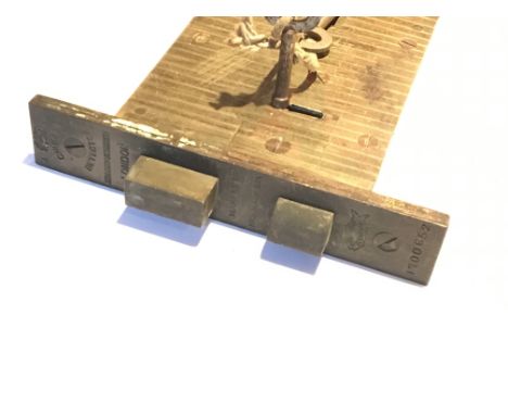 A George V Chubb Detector Mortice sash lock serial number 1700652( date 3rd November 1983) This lock from the houses of parli