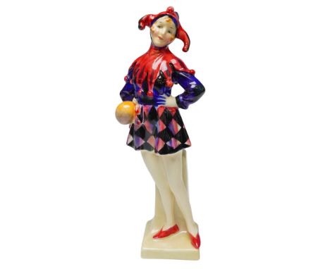 Royal Doulton porcelain figurine titled Lady Jester, HN 1221, modeled by the celebrated Leslie Harradine and first issued in 
