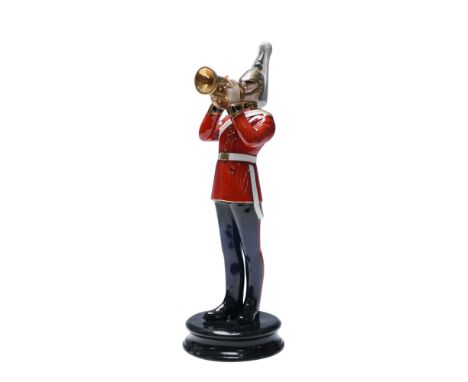 This limited-edition piece portrays a member of the British Army's Life Guards regiment in full ceremonial uniform, standing 