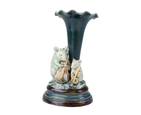 Presenting a rare and exquisite Doulton Lambeth stoneware vase, masterfully crafted by renowned ceramic artist George Tinwort