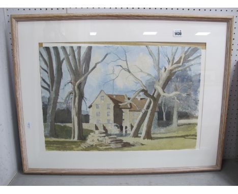 •JOHN R. DAVIES (1899-1985) *ARR, North Mill, Midhurst Sussex, watercolour, signed lower left, bears 'The Tib Lane Gallery' l