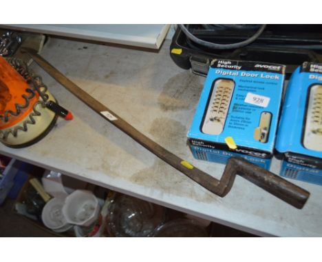 A vintage iron tool