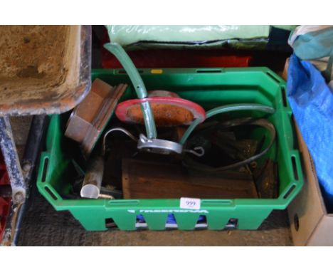 A box of various tools etc.