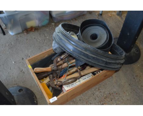 A box of various hand tools etc.