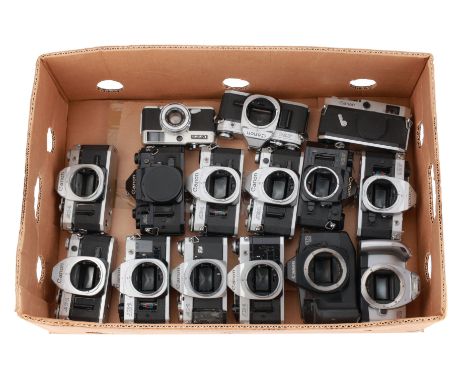 A Selection of Canon Cameras, for parts or repair, all have a variety of issues, a lot.