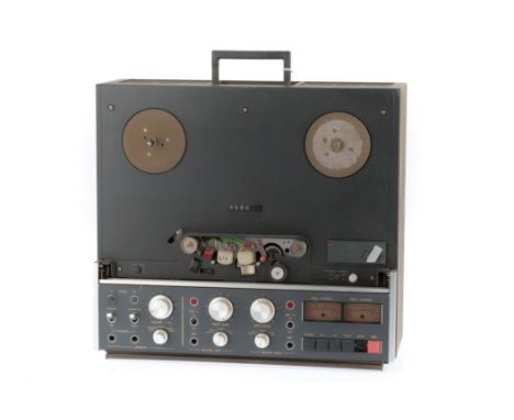 A Revox Mk II Stereo Tape Recorder, grey, untested, part of front head cover missing.