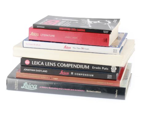 A Selection of Leica Books, including A History Illustrating every Model and Accessory, Lenca Lens Compendium, Identifying Le