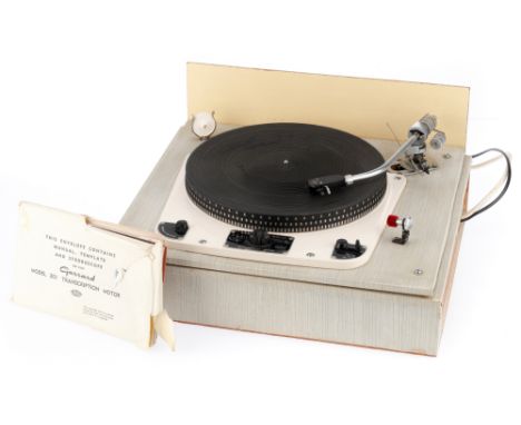 &nbsp;A Garrard 301 Record Turntable, powers up, platter spins, speed selector is very stiff, on/off selector works, the leve