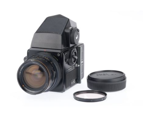 A Zenza Bronica SQ-Ai Medium Format Film Camera, black, serial number 1523818, body G, mirror mechanism working, shutter timi