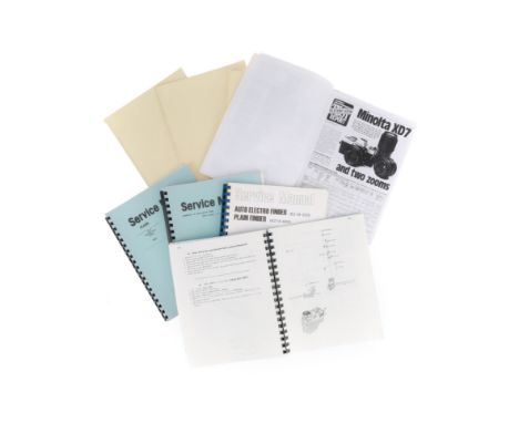 A Selection of Service Manuals and Guide Books, to include third-party guide books for Zorki, Kiev, Minolta, and Service Manu