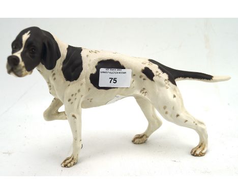 A 20th century Beswick ceramic figure of a pointer dog, 17cm high