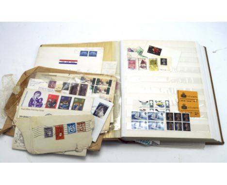 A UK 20m stamp album, the album containing an assortment of stamps featuring aircraft including Concorde and more, the majori