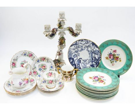 A quantity of ceramic items to include Royal Stafford, Crown Derby Mikado, eleven Empire England dessert plates and a Royal C