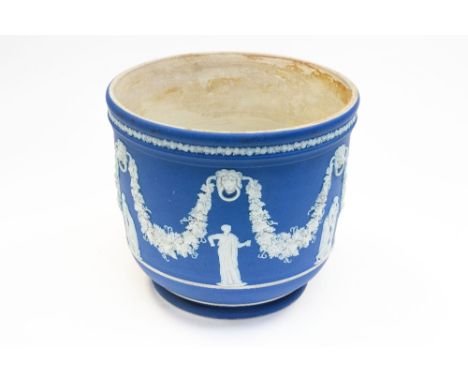 A large Wedgwood Jasperware planter, standing 24cm, (91/2 ins) high