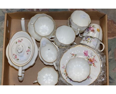 A Royal Crown Derby Posies tea service, including tea pot