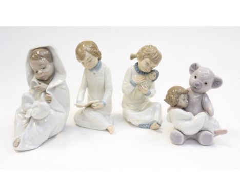 Four Nao figures of children 