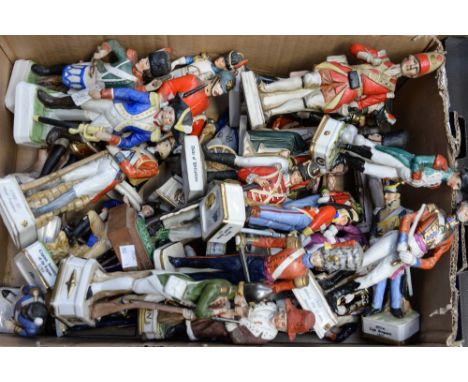 A large collection of ceramic soldiers bygones 
