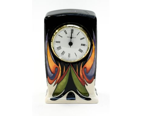 A Moorcroft Paradise Found mantel clock 