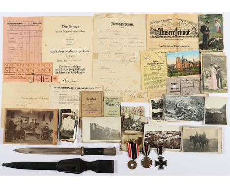 KLEINER NACHLASS 1. WELTKRIEG des Unteroffizier Peter Neuen, 2. Ober-Elsässisches Feldartillerie-Regiment Nr. 51, bestehend a