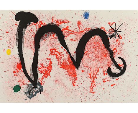 MIRO, Joan, "Terres de grand feu", Original-Farblithografie, 37 x 56, Céramiques monumentales, Cramer 83, ungerahmt