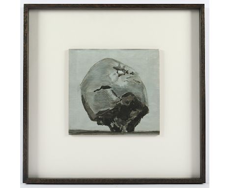 TUYMANS, Luc (Mortsel/Belgien 1958 - lebt in Antwerpen), "Apple", Digitaldruck auf Wellpappe. 2017. 25 x 26,5, wohl auf dem r