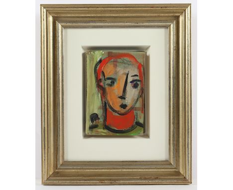 RITZERFELD, Hartmut, Buchband Effi Briest von Fontane, das Cover mit einem Portrait versehen (Öl), 20 x 13, unten monogrammie