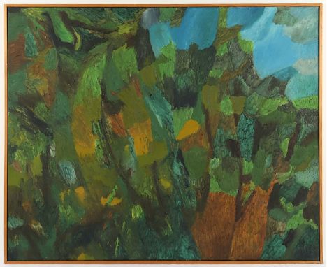 OBER, Hermann (1920-1997), "Landschaft", Öl/Lwd., 90 x 109, unten rechts monogrammiert und datiert '70, R.