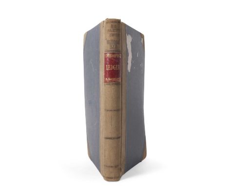 A ledger from HM Cutter Britannia (Royal Cutter Yacht used by Edward VII and George V) with manuscript entries from 1904 -191