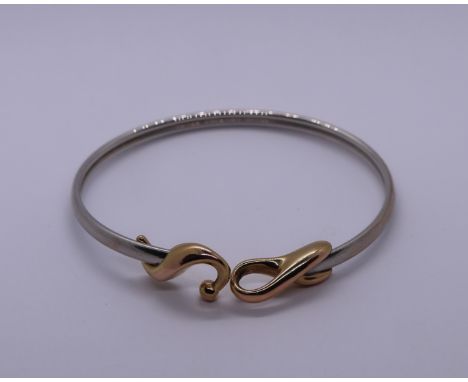 14ct gold bangle A/F - Approx weight 5.8g