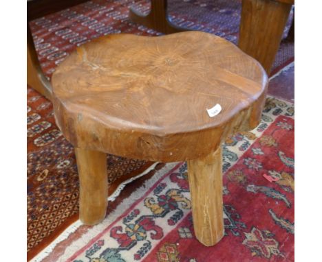 Indonesian natural root side table / stool 