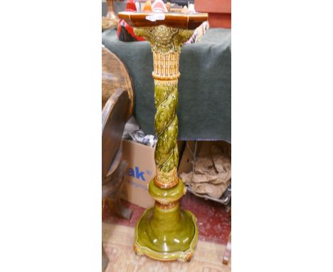 Doulton ceramic torchiere - Approx height: 91cm 