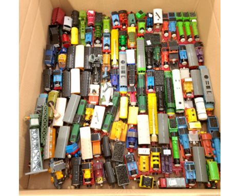Mattel, Ertl &amp; Similar, a unboxed group of Thomas &amp; Friends Tank Engines. Includes Thomas, Percy, Toby with others. A