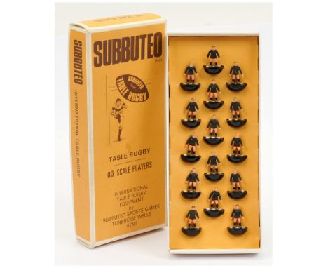 Subbuteo Table Rugby - Set 'R6'.&nbsp; Condition of players generally appears Excellent, contained in a Good Plus set box (no