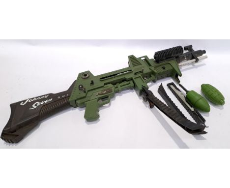 Deluxe-Topper Johnny Seven One Man Army Gun, Incomplete condition appears generally Poor, play wore &amp; broken bipod leg co