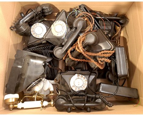 A unboxed group of Rotary Dial Phones. Although unchecked for completeness and if in working order condition appears generall