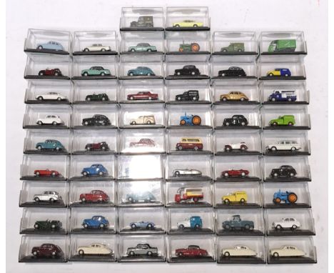 Oxford Diecast, a boxed group of "Railway Scale" 1:76 Scale Model Vehicles. Includes 76CRE001 Vauxhall Cresta Yellow with oth