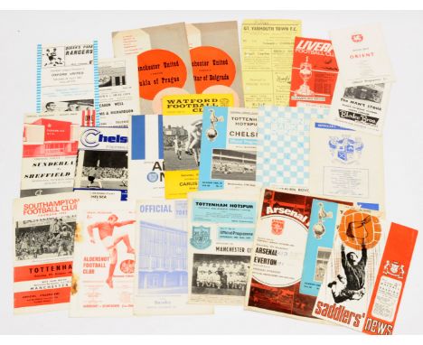 Football Programmes. A quantity of Football Programmes comprising of 1950s to 1960s to contain League Games, FA Cup, League g