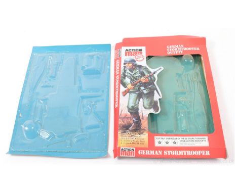 Palitoy Action Man Vintage - German Stormtrooter Outfit - empty blister pack only, bubble lifted from inner card, items remov