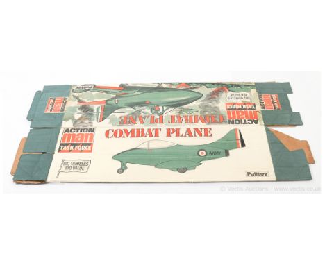 Palitoy Action Man Vintage Task Force Combat Plane empty box only - Fair appears complete but is unglued along edge, could be
